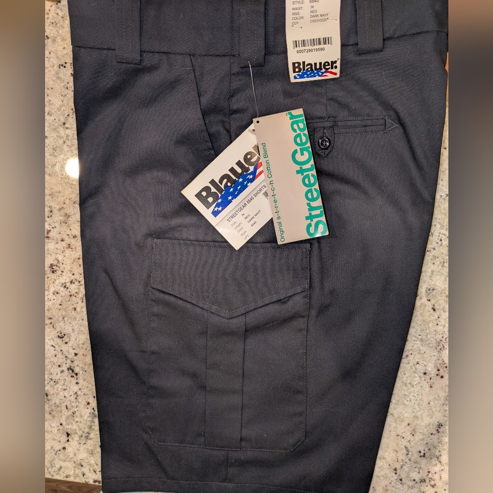 Blauer StreetGear 8840 Tactical Cargo Shorts Dark Navy 36 NWT Uniform